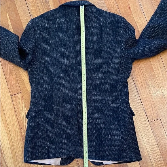 HARRIS TWEED Vintage Scottish Wool Hand Woven Union Made Classic Speckled Blazer - Picture 11 of 15